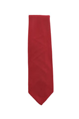 Finamore Napoli Red Solid Silk Tie (1289)