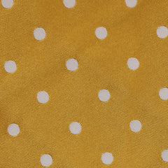Finamore Napoli Yellow Polka Dot Silk Tie (1339)