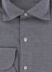 $450 Finamore Napoli Dark Blue Cotton Shirt - Extra Slim - (FN1022510) - Parent