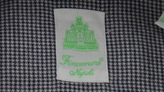 $450 Finamore Napoli Dark Blue Cotton Shirt - Extra Slim - (FN1022510) - Parent