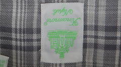$350 Finamore Napoli Gray Plaid Shirt - Extra Slim - (FN8282425) - Parent