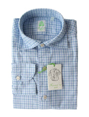 Finamore Napoli Light Blue Shirt - Extra Slim - (FN5122210) - Parent