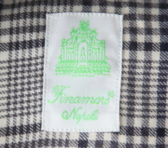 Finamore Napoli Dark Gray Check Shirt - Extra Slim - (FN5122217) - Parent