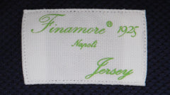 Finamore Napoli Dark Blue Solid Cotton Shirt - Extra Slim - (FN130249) - Parent