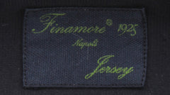 Finamore Napoli Midnight Blue Solid Cotton Shirt - Extra Slim - (FN130248) - Parent