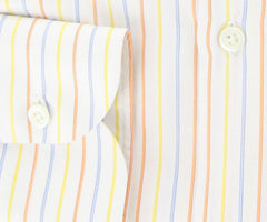 Luigi Borrelli Yellow Striped Shirt - Extra Slim - (GB5703) - Parent