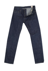 $675 IMjiT 35020 Denim Blue Solid Jeans - Slim - 31/47 - (IM610255)