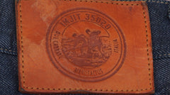 $675 IMjiT 35020 Denim Blue Solid Jeans - Slim - (IM610255) - Parent