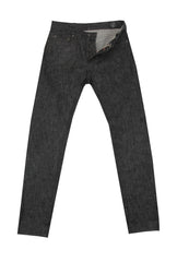 $600 IMjiT 35020 Black Solid Jeans - Slim - 30/46 - (IM610253)