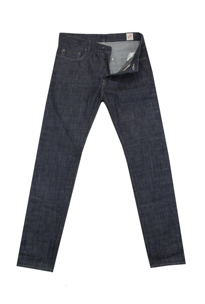 $675 IMjiT 35020 Dark Blue Solid Jeans - Slim - (IM610254) - Parent