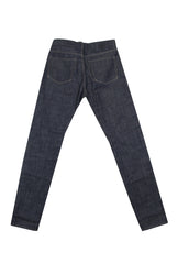 $675 IMjiT 35020 Dark Blue Solid Jeans - Slim - (IM610254) - Parent
