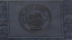 $675 IMjiT 35020 Dark Blue Solid Jeans - Slim - (IM610254) - Parent