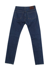 $600 IMjiT 35020 Denim Blue Solid Jeans - Slim - (IM610251) - Parent
