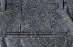 Incotex Gray Window Pane Silk Blend Pants - Slim - (INC105226) - Parent