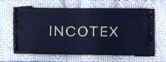 Incotex Gray Window Pane Silk Blend Pants - Slim - (INC105226) - Parent