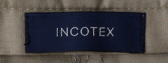 Incotex Gray Micro-Check Cotton Blend Pants - Slim - (INC105225) - Parent