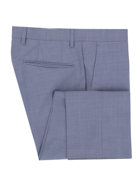 Incotex Blue Solid Wool Pants - Slim - (IN328236) - Parent