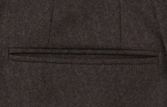 Incotex Brown Solid Wool Pants - Slim - (IN328234) - Parent