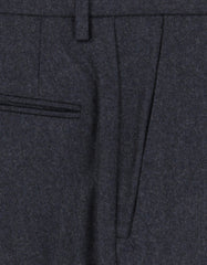 Incotex Navy Blue Solid Wool Pants - Slim - (IN328235) - Parent