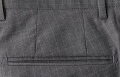 Incotex Gray Check Virgin Wool Pants - Slim - (IN1229217) - Parent