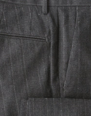 Incotex Dark Gray Striped Wool Blend Pants - Slim - (INC105229) - Parent