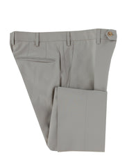 $475 Incotex Light Beige Solid Wool Blend Pants - Slim - (IN1022241) - Parent