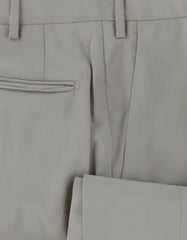$475 Incotex Light Beige Solid Wool Blend Pants - Slim - (IN1022241) - Parent