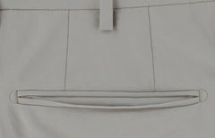 $475 Incotex Light Beige Solid Wool Blend Pants - Slim - (IN1022241) - Parent