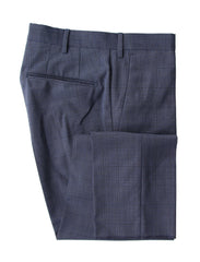 Incotex Blue Window Pane Wool Blend Pants - Slim - 32/48 - (IN12292111)