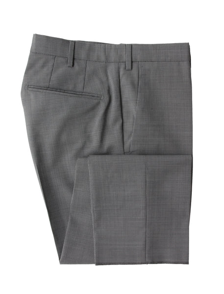 Incotex Gray Micro-Check Wool Blend Pants - Slim - (INC105228) - Parent