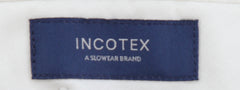 $475 Incotex Gray Solid Wool Blend Pants - Slim - (IN1128243) - Parent