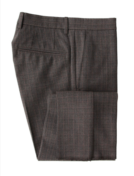 Incotex Dark Brown Window Pane Pants - Slim - (INC105223) - Parent