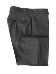 Incotex Gray Window Pane Virgin Wool Pants - Slim - 36/52 - (IN1229215)