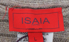 $495 Isaia Beige Solid Cashmere Beanie - (IS729263) - Parent
