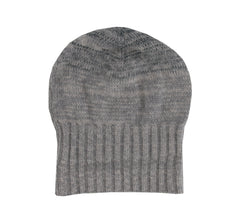 $395 Isaia Gray Striped Cashmere Beanie - (IS729265) - Parent