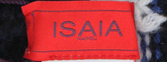 $395 Isaia Dark Blue Striped Cashmere Beanie - (IS7292610) - Parent