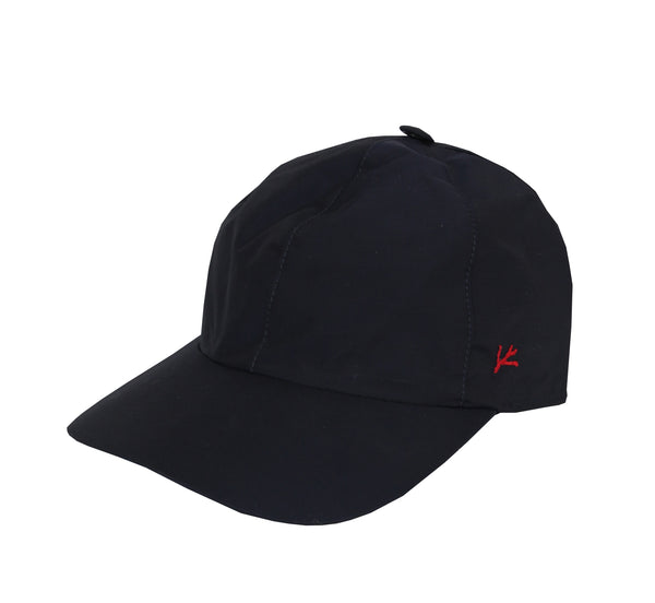$295 Isaia Dark Blue Solid Wool Blend Baseball Cap - (IS78261) - Parent
