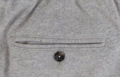 $1495 Isaia Light Gray Solid Wool Blend Pants - Slim - (IS84269) - Parent