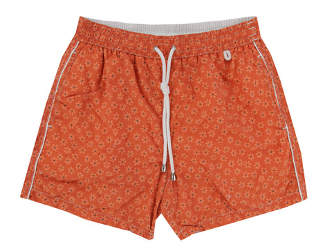 Isaia Orange Swim Shorts