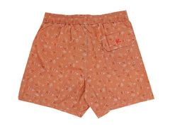 $350 Isaia Orange Fancy Swim Shorts - Slim - (IS522411) - Parent
