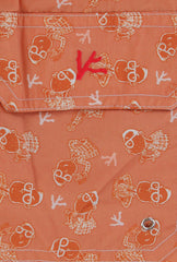 $350 Isaia Orange Fancy Swim Shorts - Slim - (IS522411) - Parent