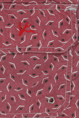 $350 Isaia Pink Fancy Swim Shorts - Slim - (IS522414) - Parent