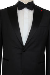 $8350 Isaia Black Super 160's Tuxedo - (IS442610) - Parent
