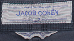 Jacob Cohën Blue Solid Cotton Blend Pants - Slim - (JC215244) - Parent