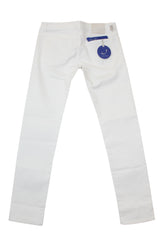 $595 Jacob Cohën White Solid Jeans - Slim - (JC710241) - Parent