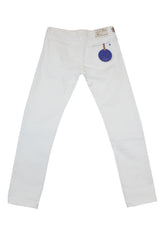 $595 Jacob Cohën White Solid Jeans - Slim - (JC710242) - Parent