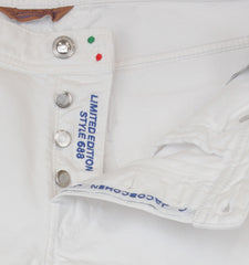 $595 Jacob Cohën White Solid Jeans - Slim - (JC710242) - Parent