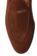 $2640 John Lobb Brown Suede Penny Loafers - (JL592682) - Parent