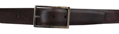 John Lobb Burgundy Red Calf Leather Belt - (JL74263) - Parent