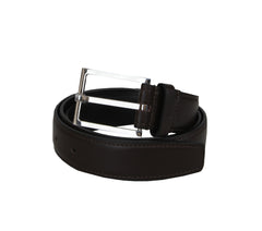 John Lobb Dark Brown Calf Leather Belt 28 US/80 EU - (JL74261)